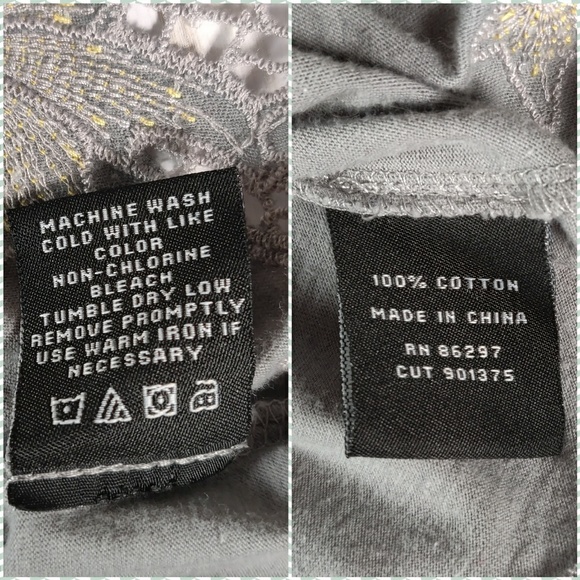 BCBG gray crocheted dolman tunic top - Picture 8 of 8